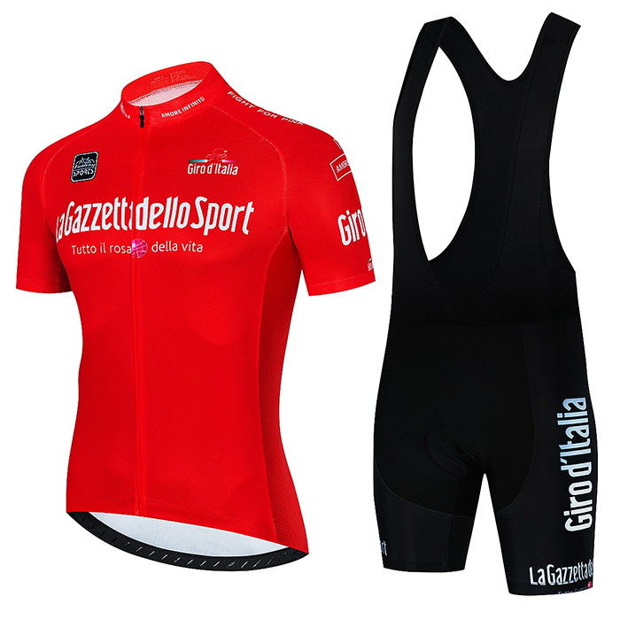 2022 Cycling Jersey Giro D'italy Red Short Sleeve and Biboiuj011